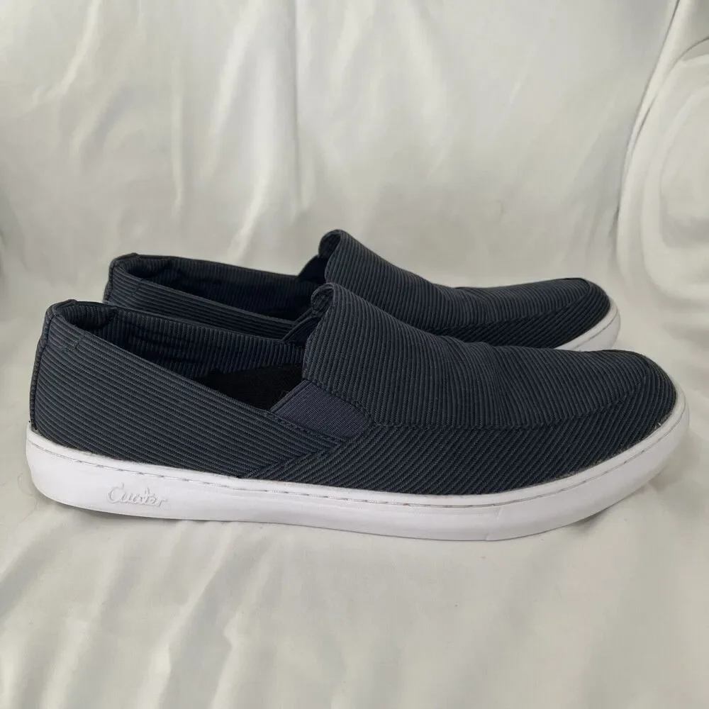 Cuater Men's By Travis Matthew Size 9 Stripe Canvas Slip On Casual Loafers Shoes